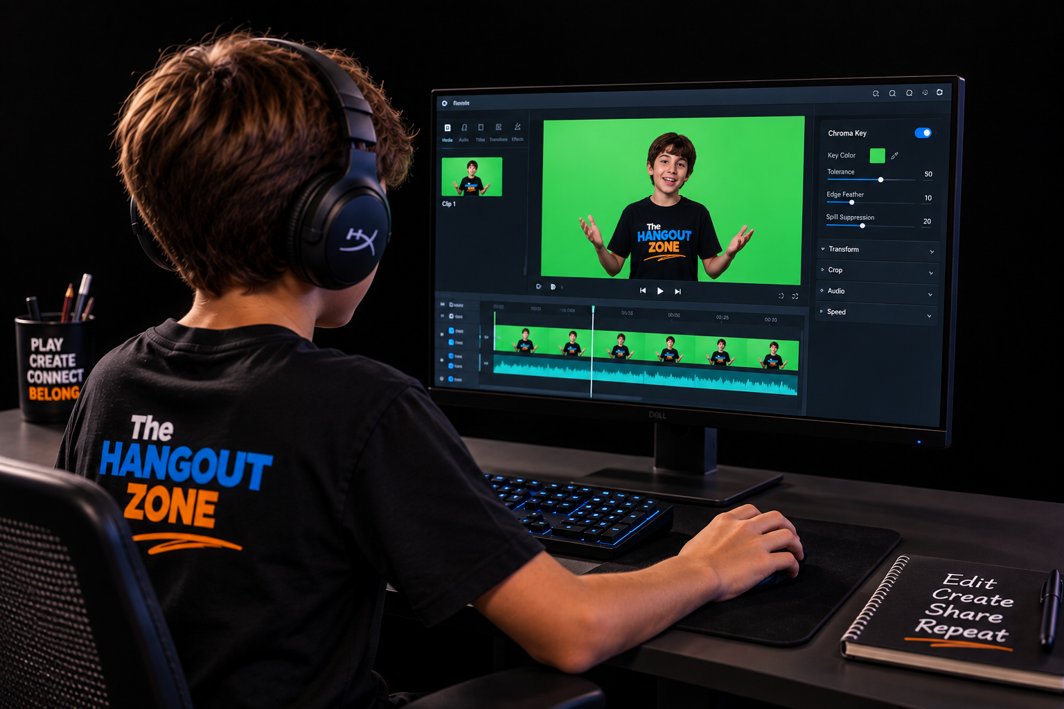Streaming and content creation at The Hangout Zone